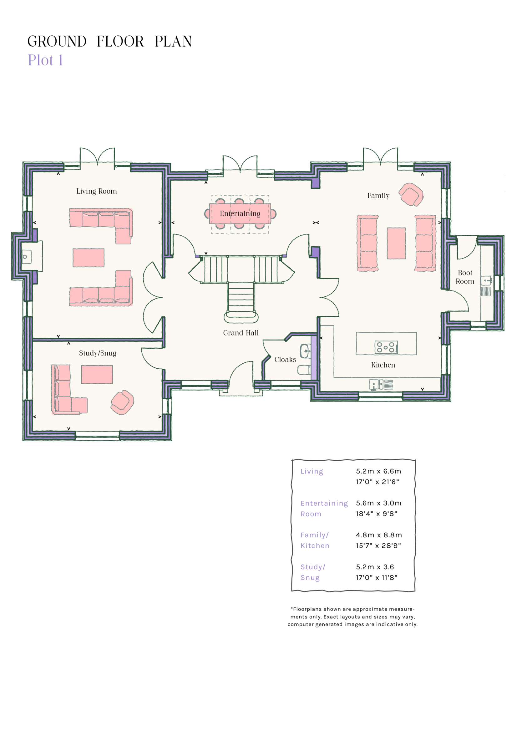 PLOT 1 Ground Floor Drawing