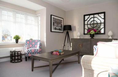 One of the breathtaking living rooms in our Chesterwell homes